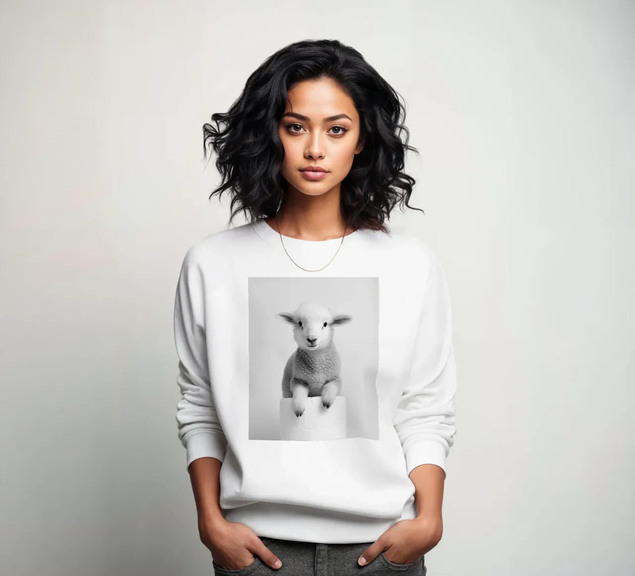 Lam sweatshirt van animals_studio