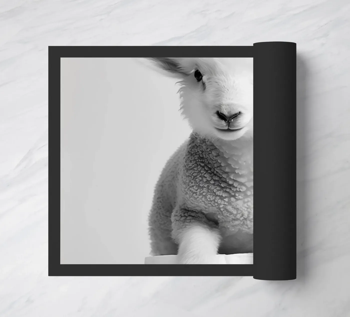 Lamm Fußmatte von animals_studio