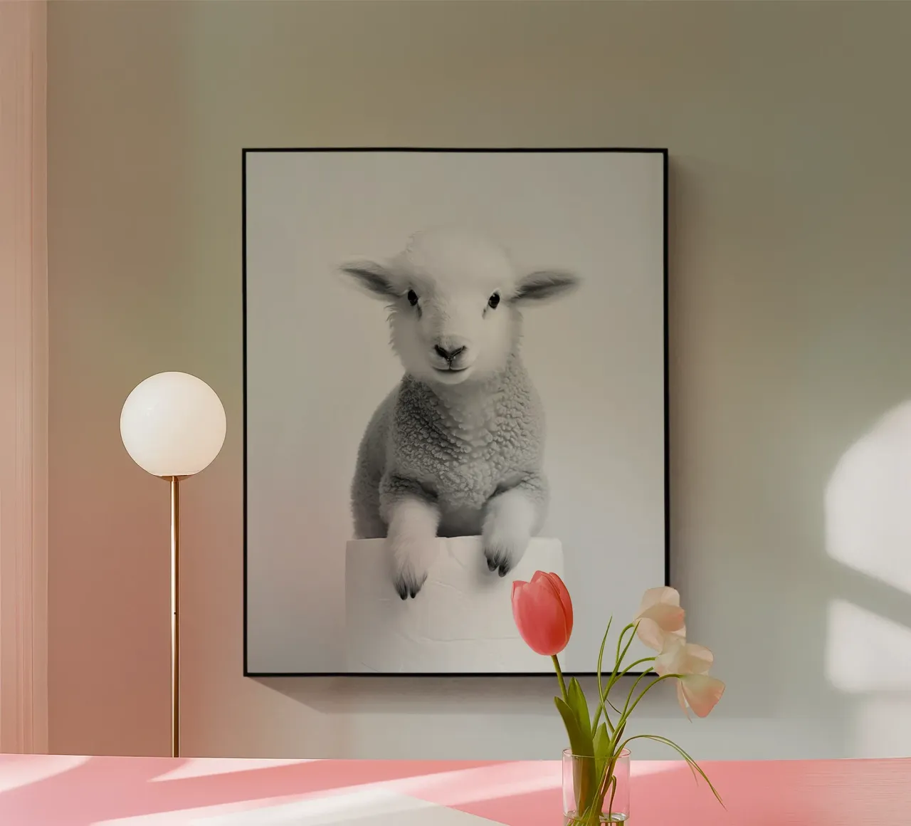 Agnello plexiglass da animals_studio