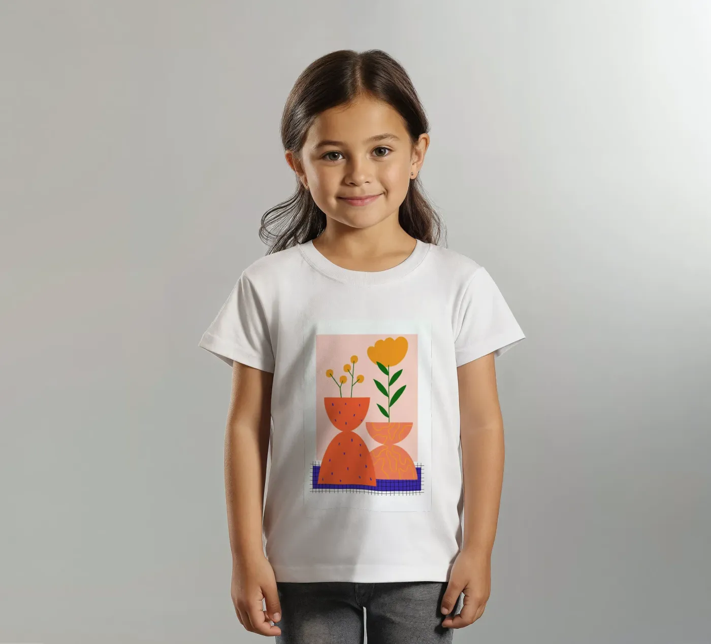 Yellow Bloom t-shirt bambini da Pure