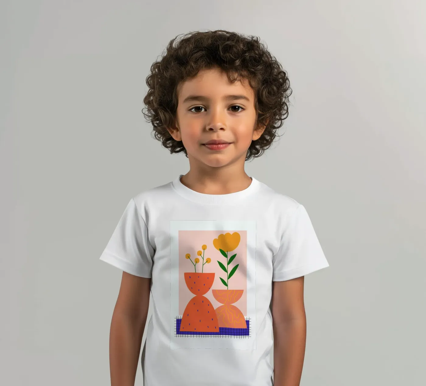 Yellow Bloom t-shirt bambini da Pure
