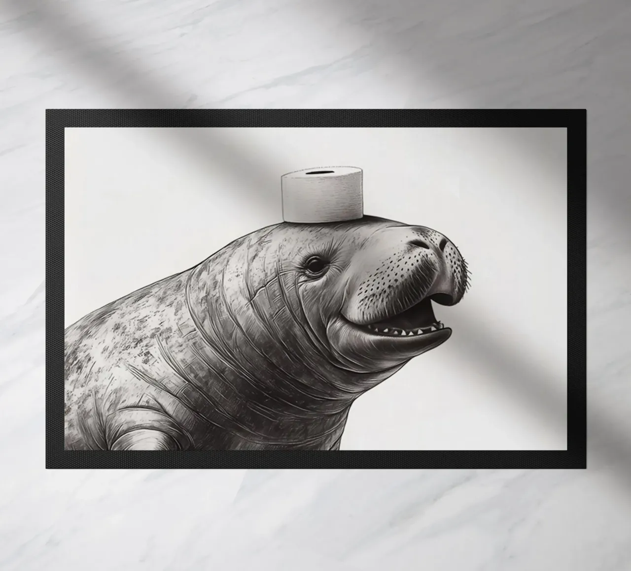 Manatee doormat by animals_studio