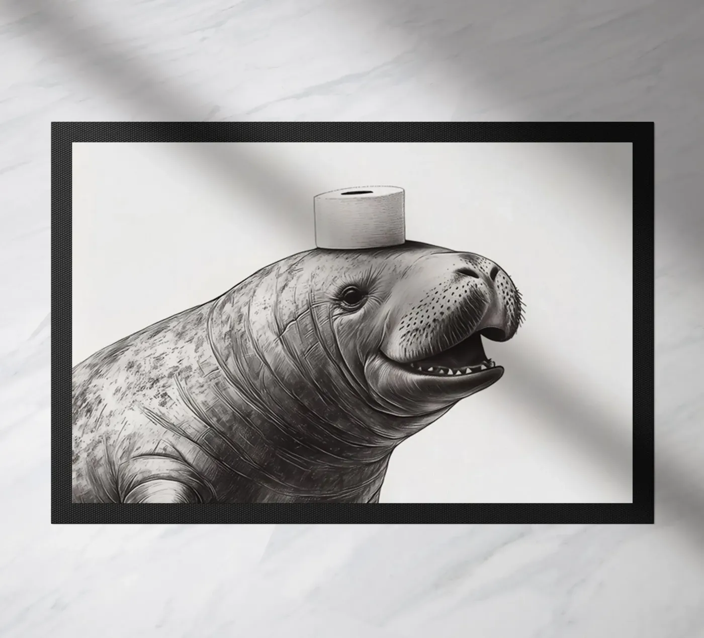 Manatee doormat by animals_studio
