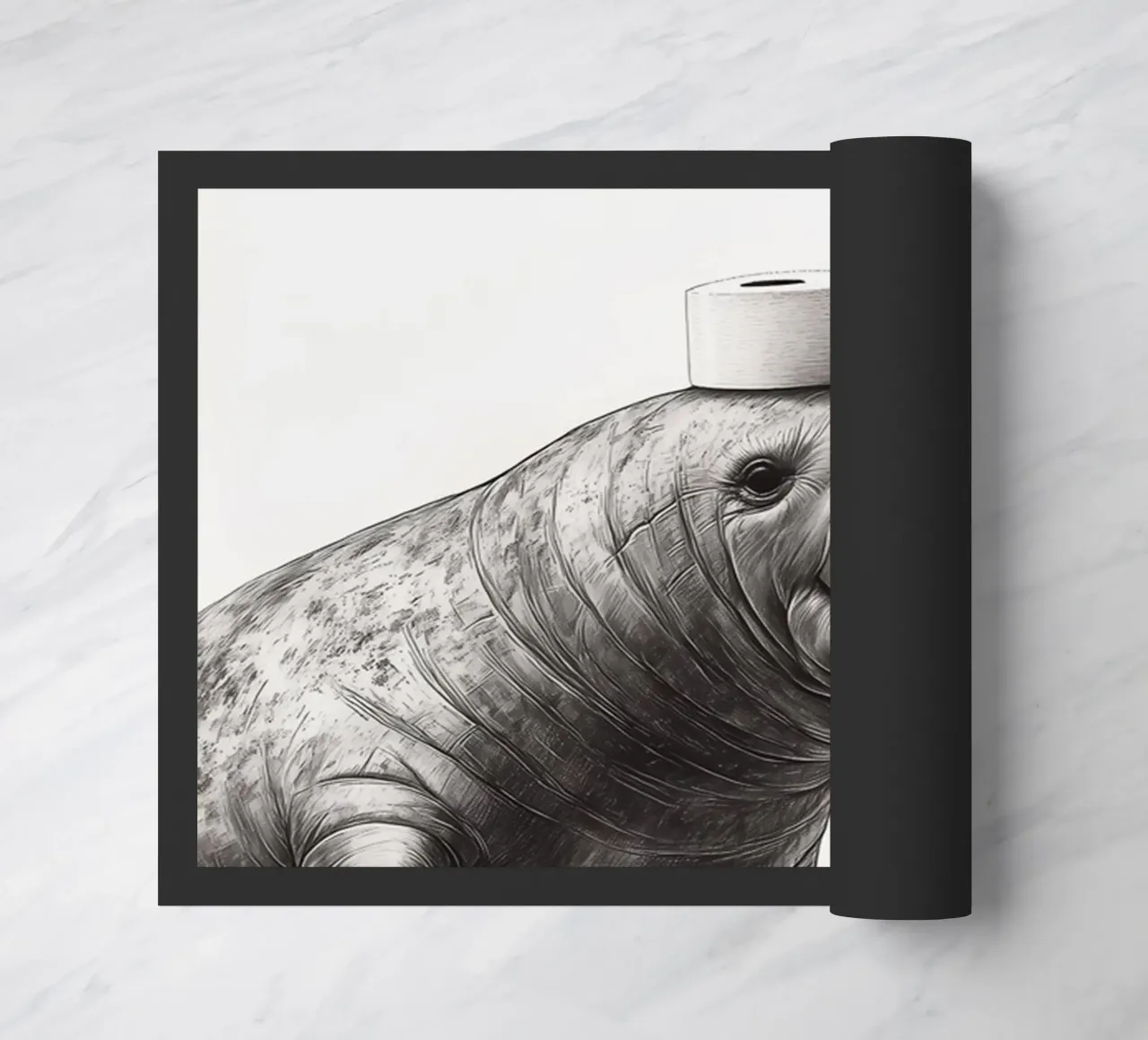 Manatee doormat by animals_studio