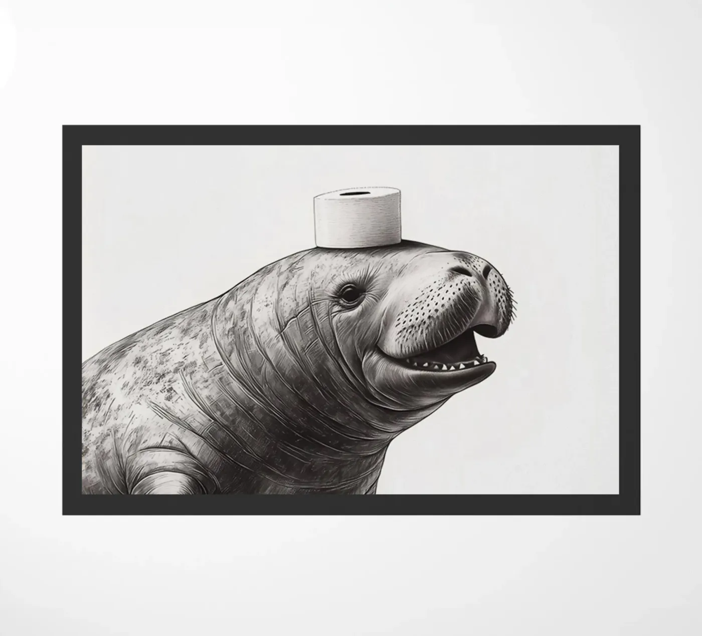 Manatee doormat by animals_studio