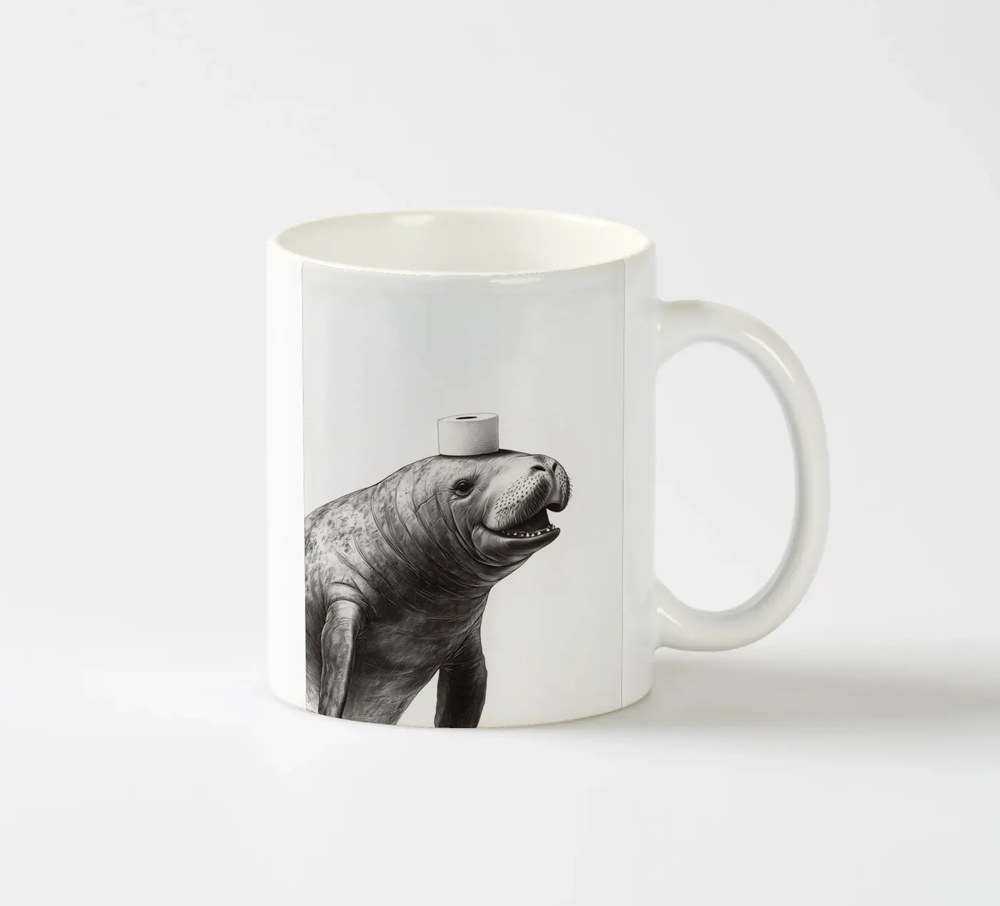 Manatee ceramic mug by animals_studio
