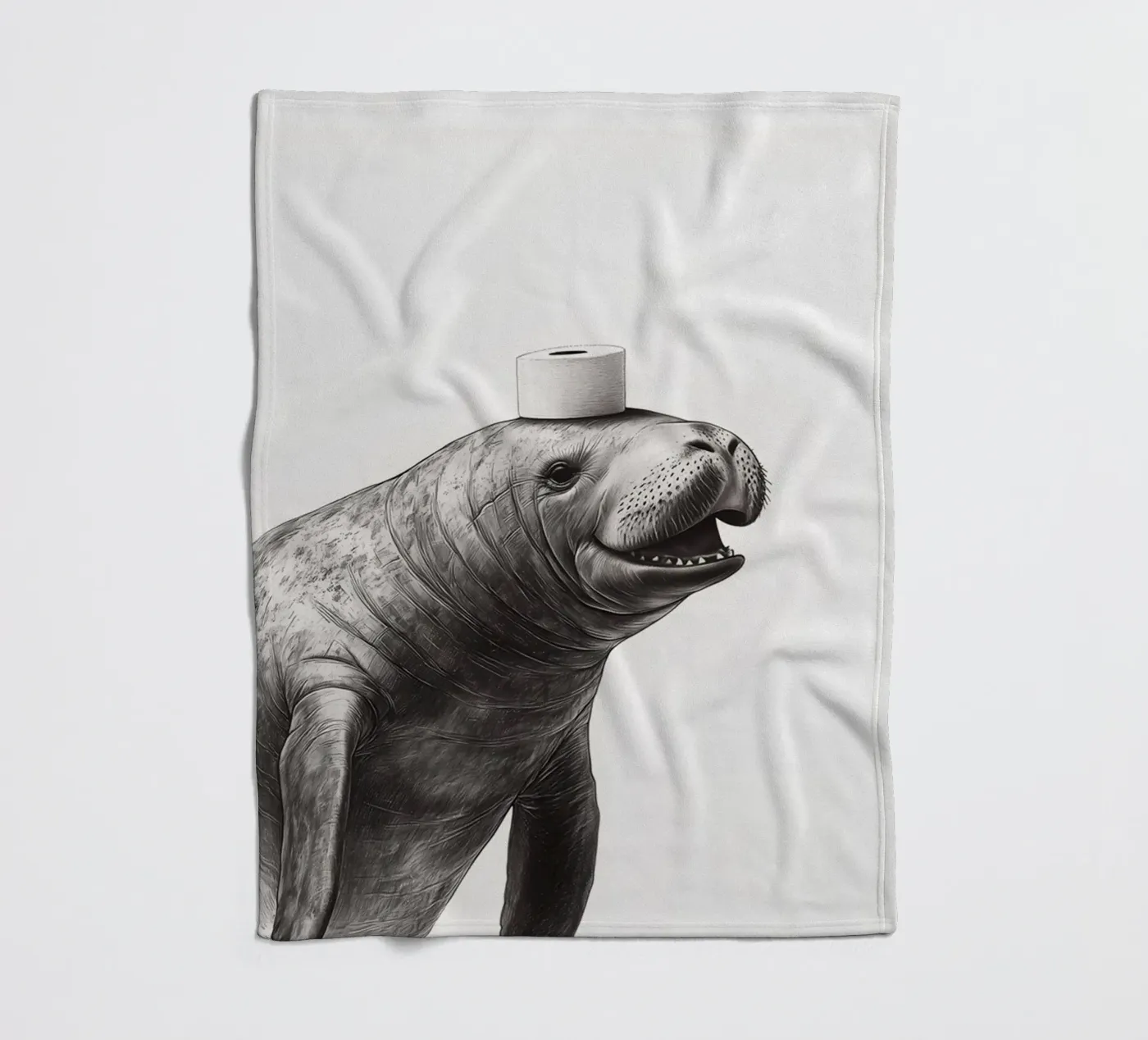 Manatee Fleecedecke von animals_studio