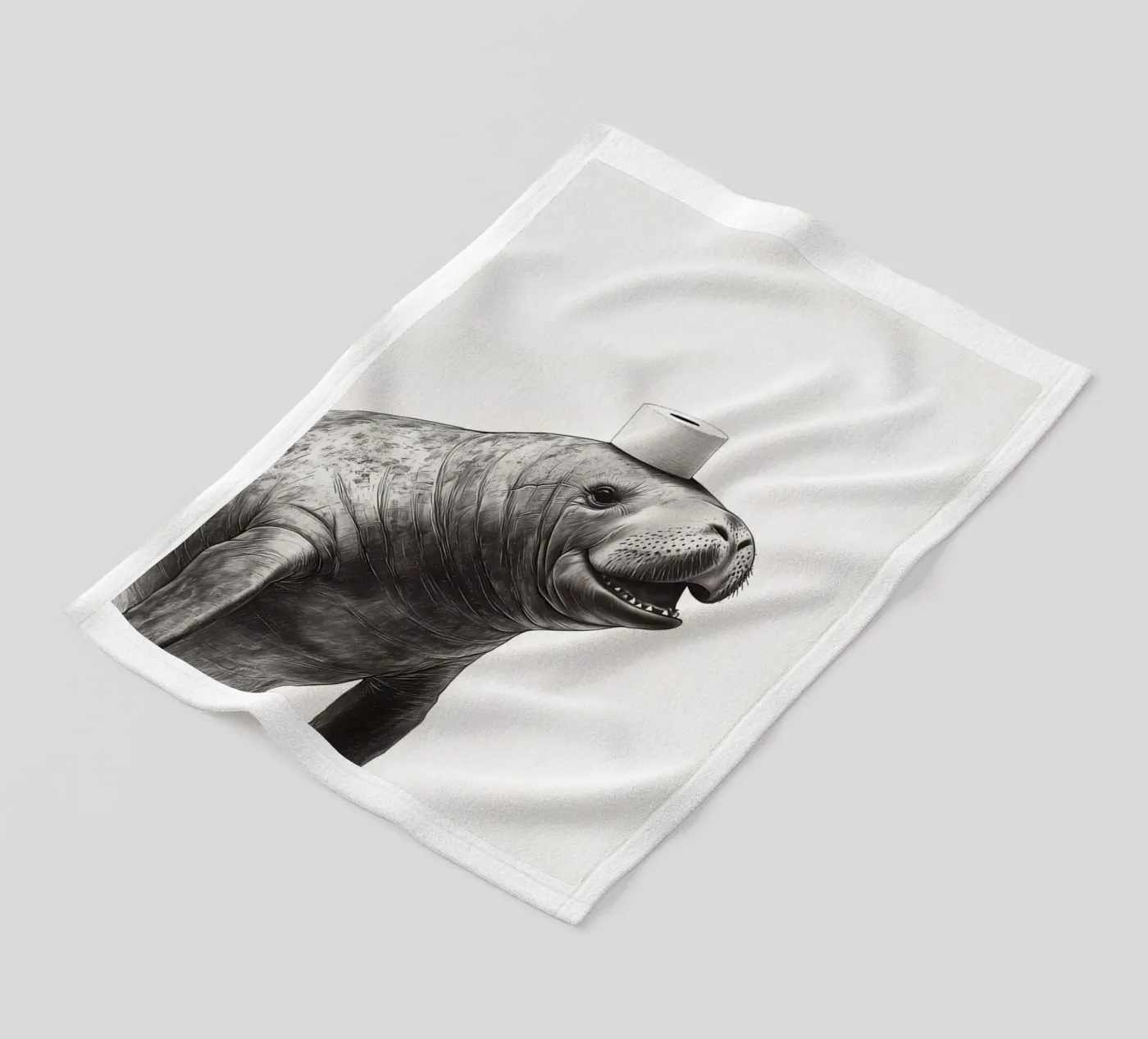 Manatee Fleecedecke von animals_studio