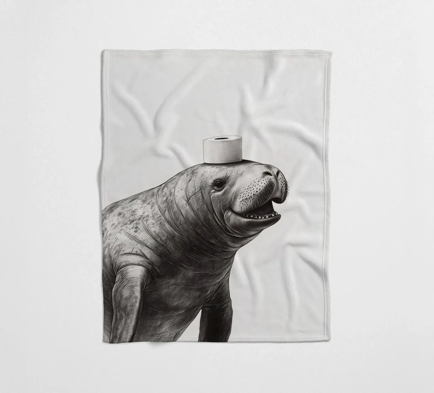 Manatee Fleecedecke von animals_studio