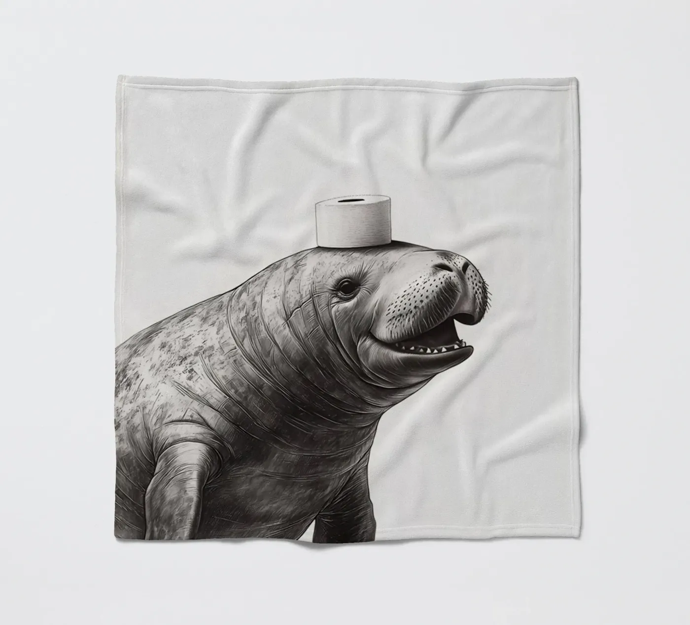 Manatee Fleecedecke von animals_studio