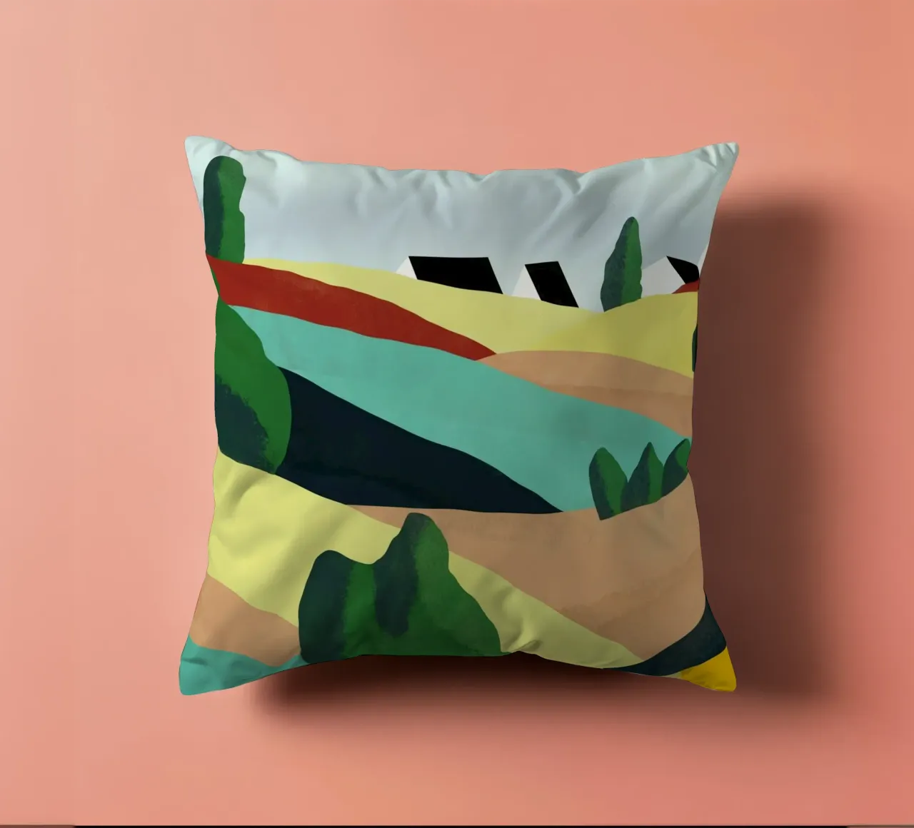 Piccole colline colorate cuscino da Little Dean