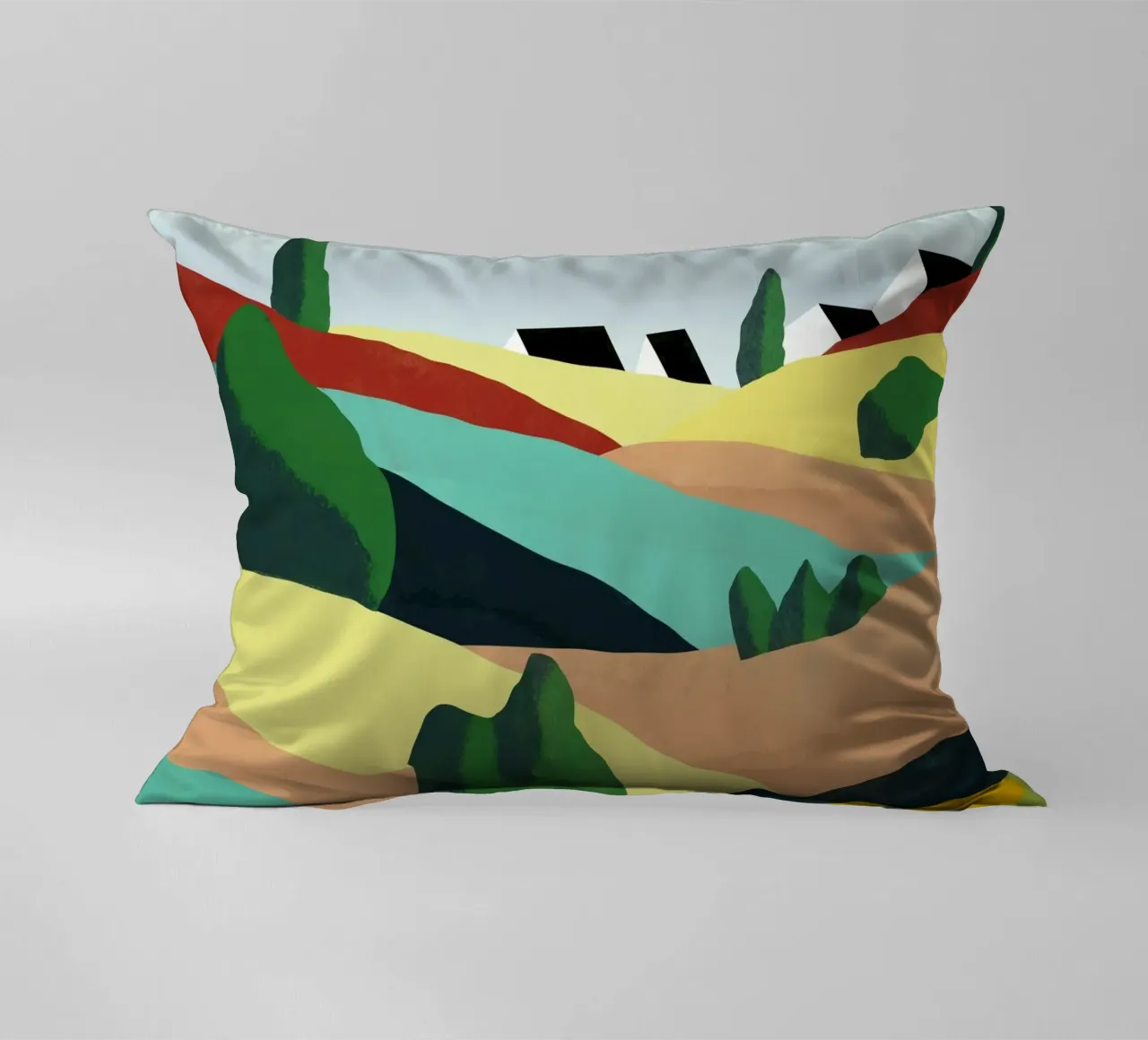 Piccole colline colorate cuscino da Little Dean