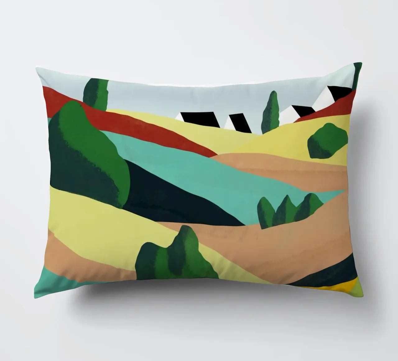 Piccole colline colorate cuscino da Little Dean