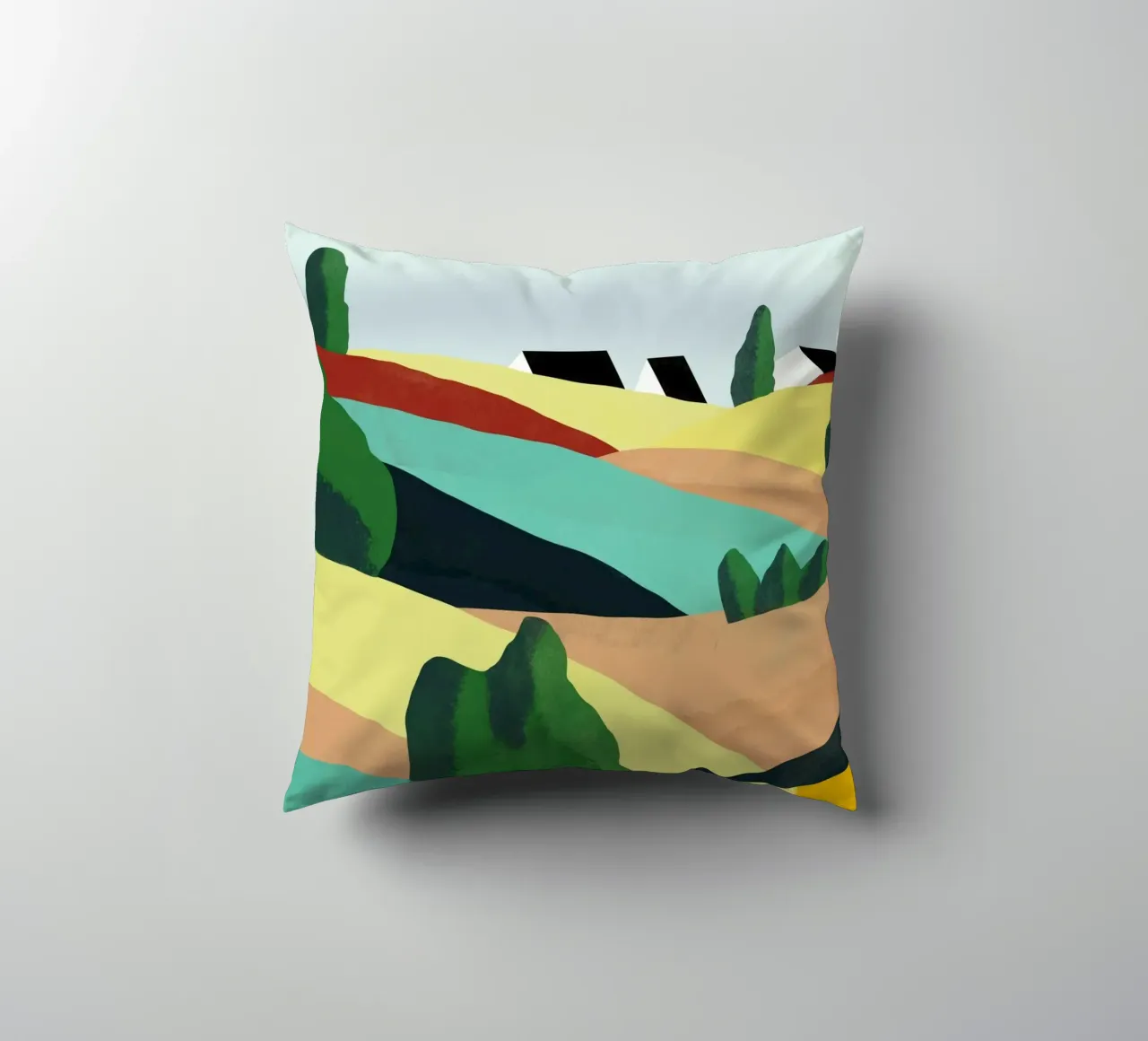 Piccole colline colorate cuscino da Little Dean