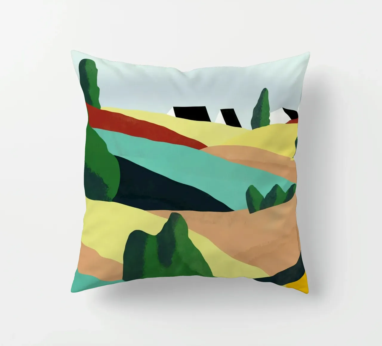 Piccole colline colorate cuscino da Little Dean