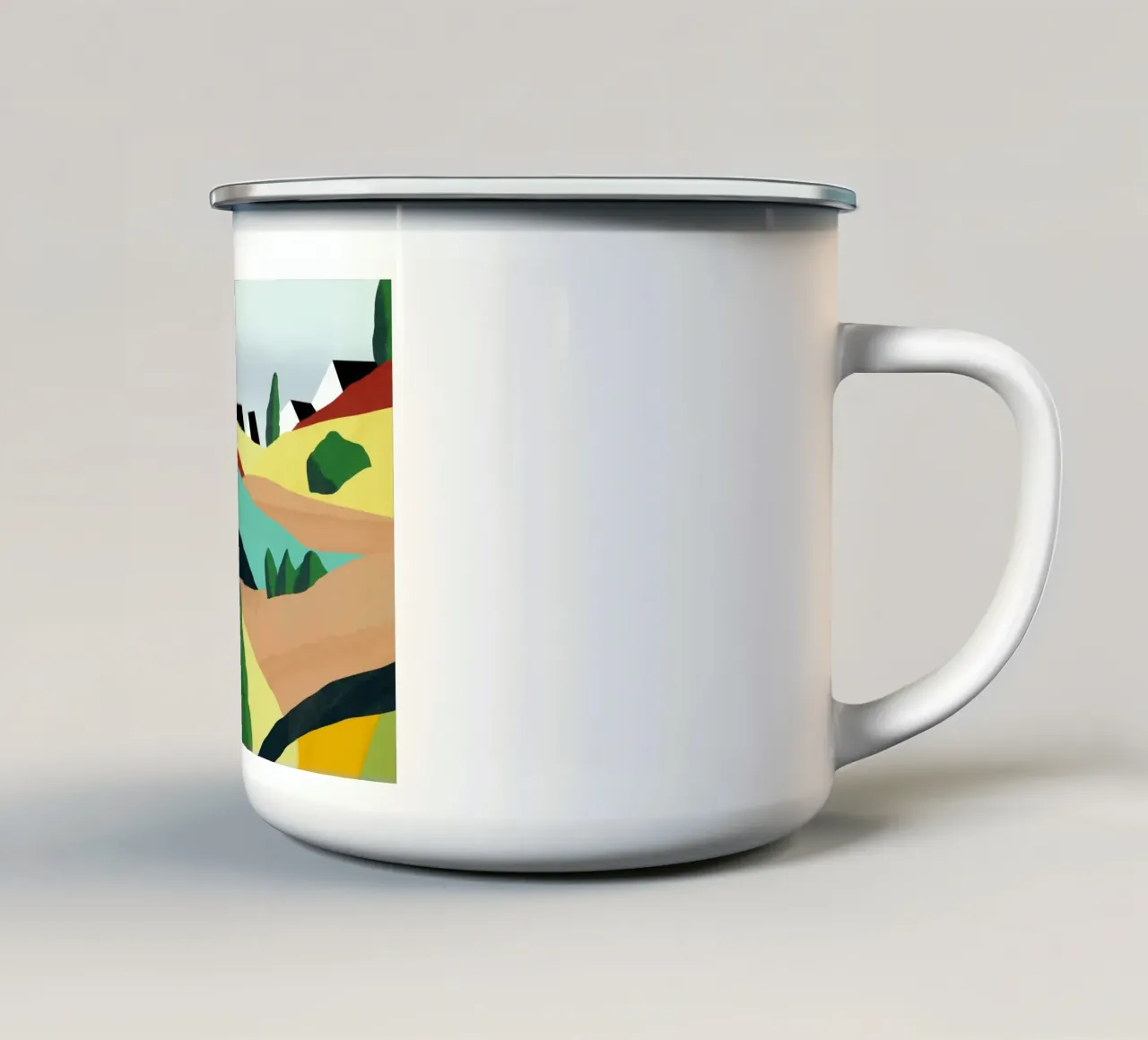 Piccole colline colorate tazza in smalto da Little Dean