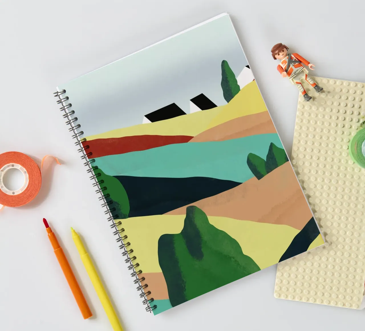 Piccole colline colorate diario ad anelli da Little Dean