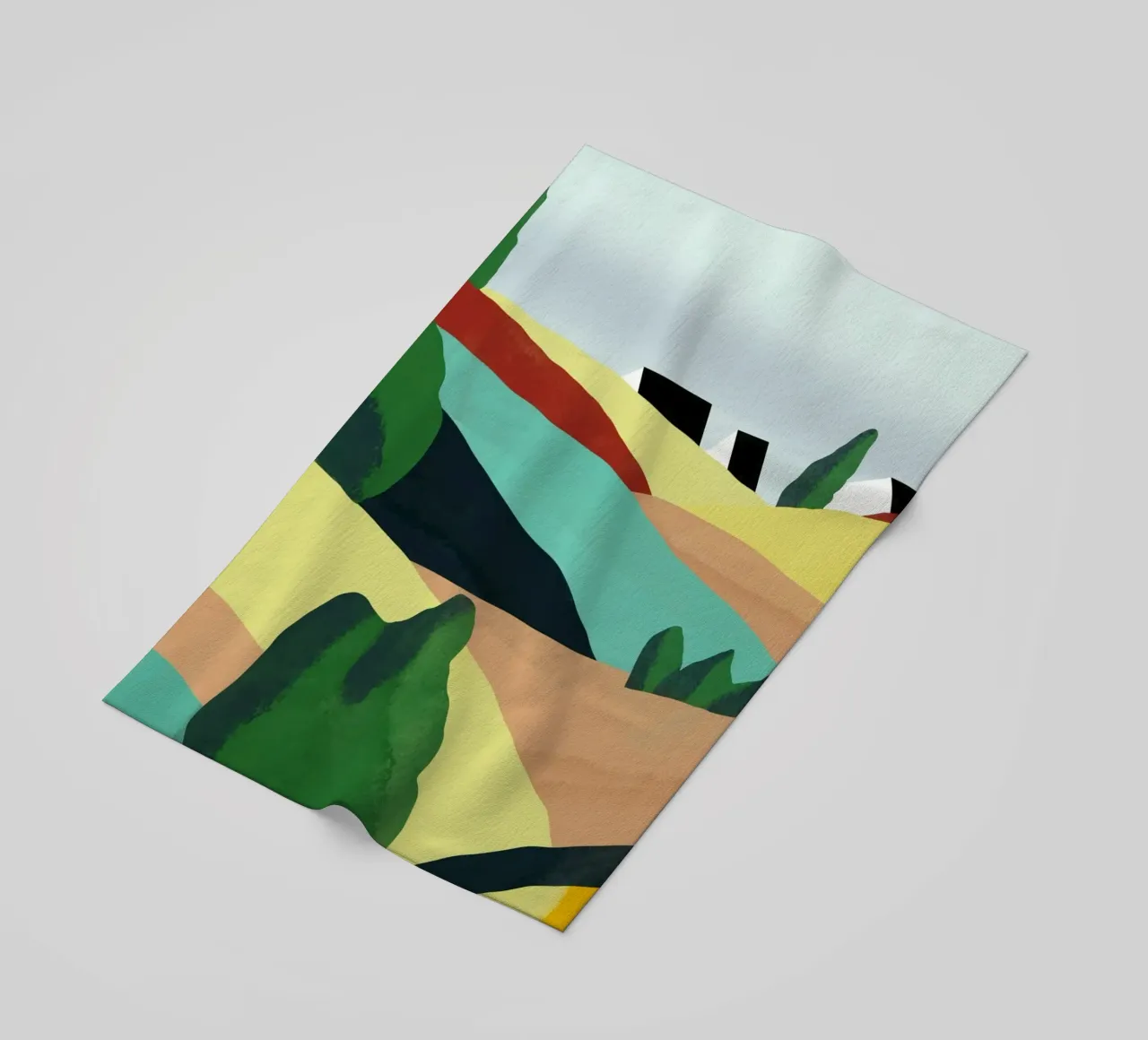 Piccole colline colorate telo mare da Little Dean
