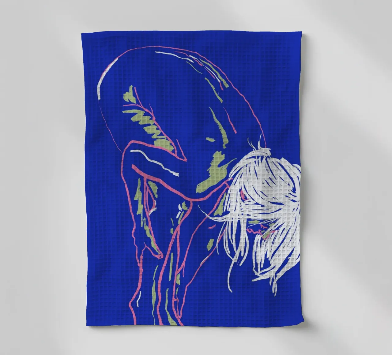 Nu dans un legging vert 02 torchon de Little Dean