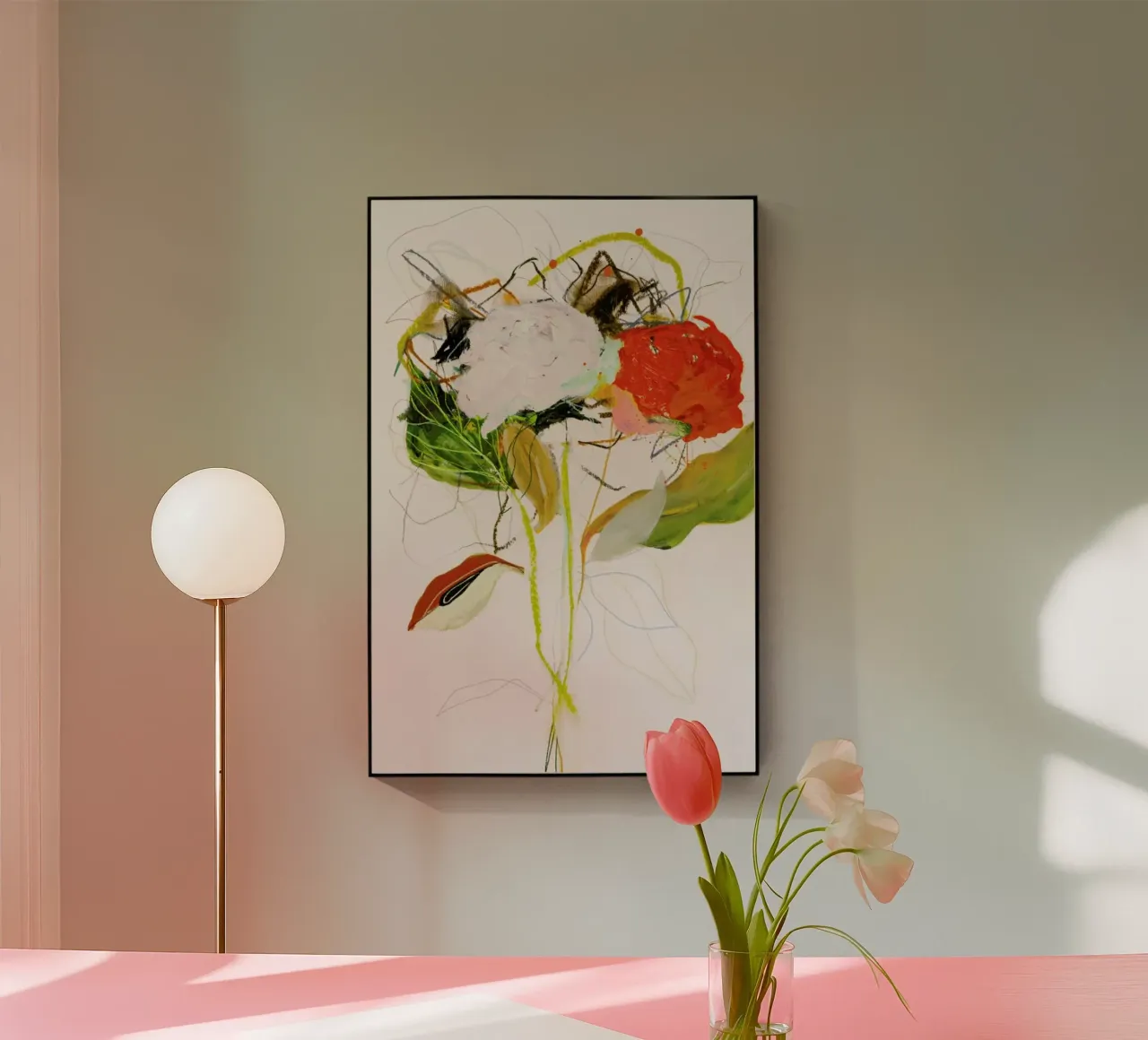 Rosenotes No 1 acrylic glass by Leigh Viner