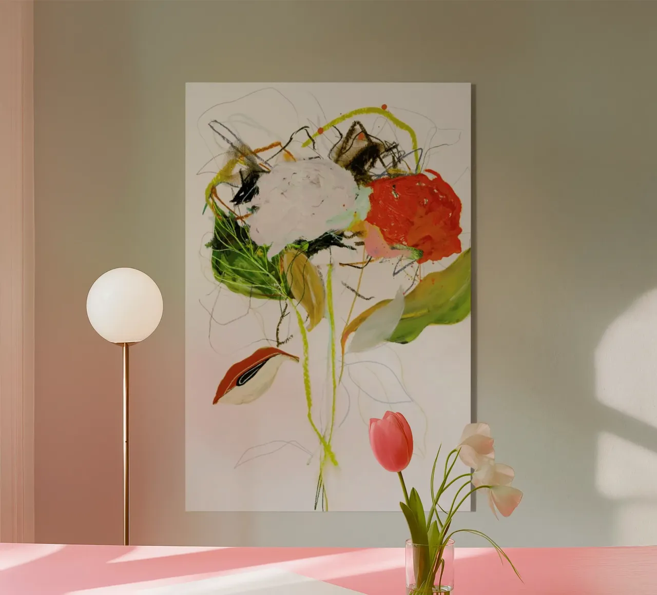 Rosenotes No 1 acrylic glass by Leigh Viner