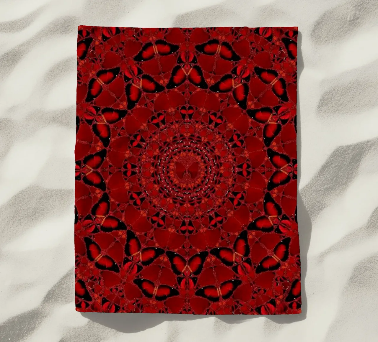 Damien Hirst Circle Fanescuros beach towel by Romeyoprints