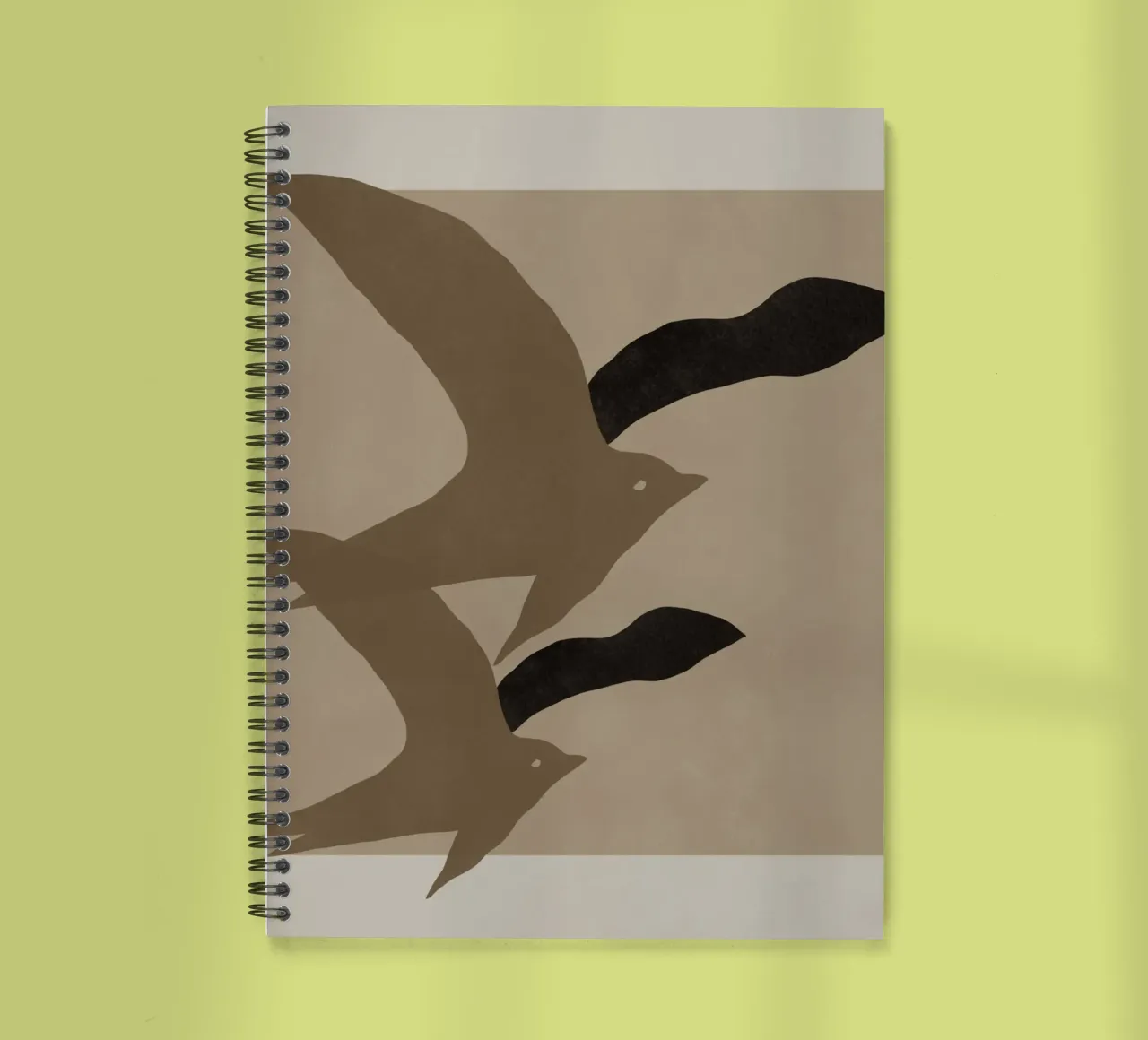 Zeemeeuwen papierknipsel notitieboek met spiraal van Little Dean
