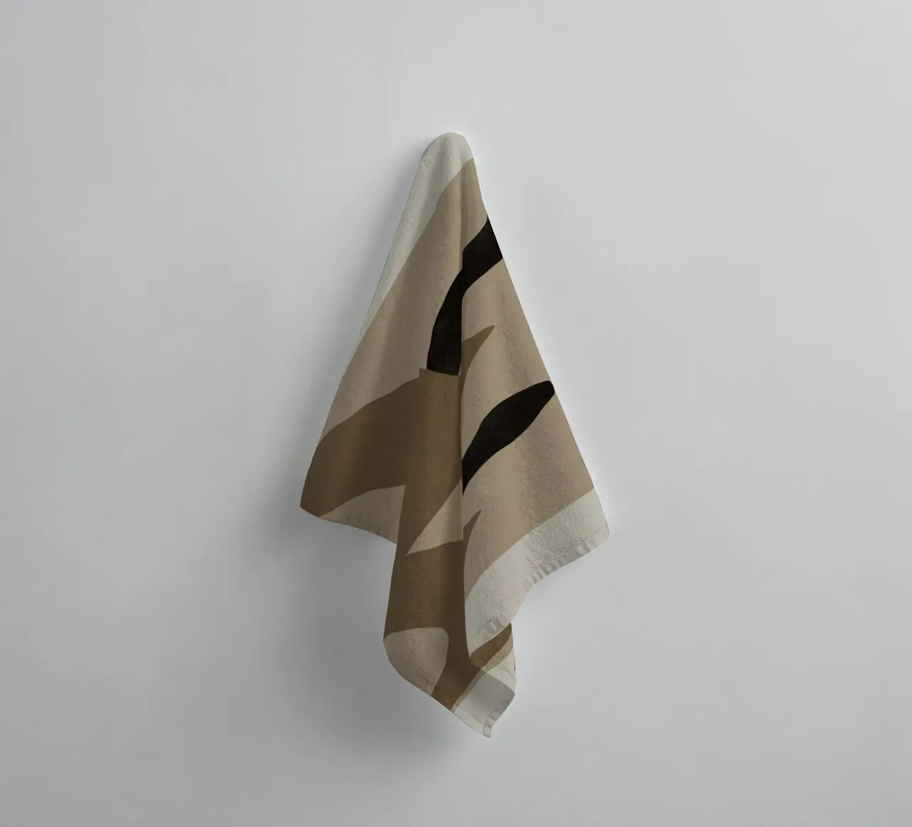 Zeemeeuwen papierknipsel badhanddoek van Little Dean