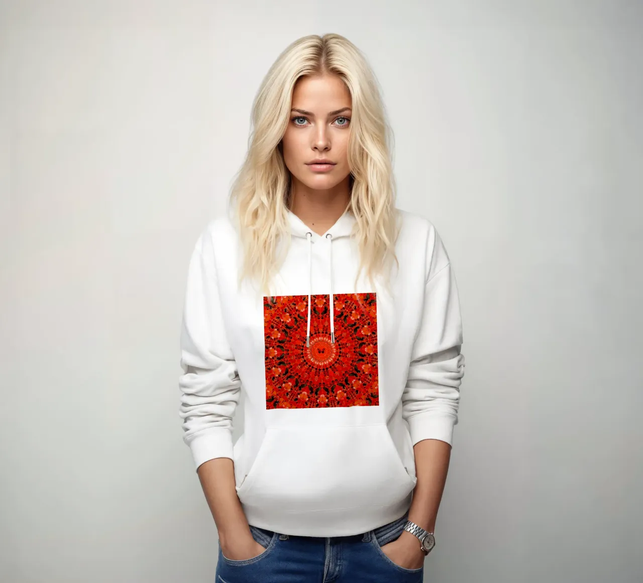 Damien Hirst Kreis Schmetterling Hoodie von Romeyoprints