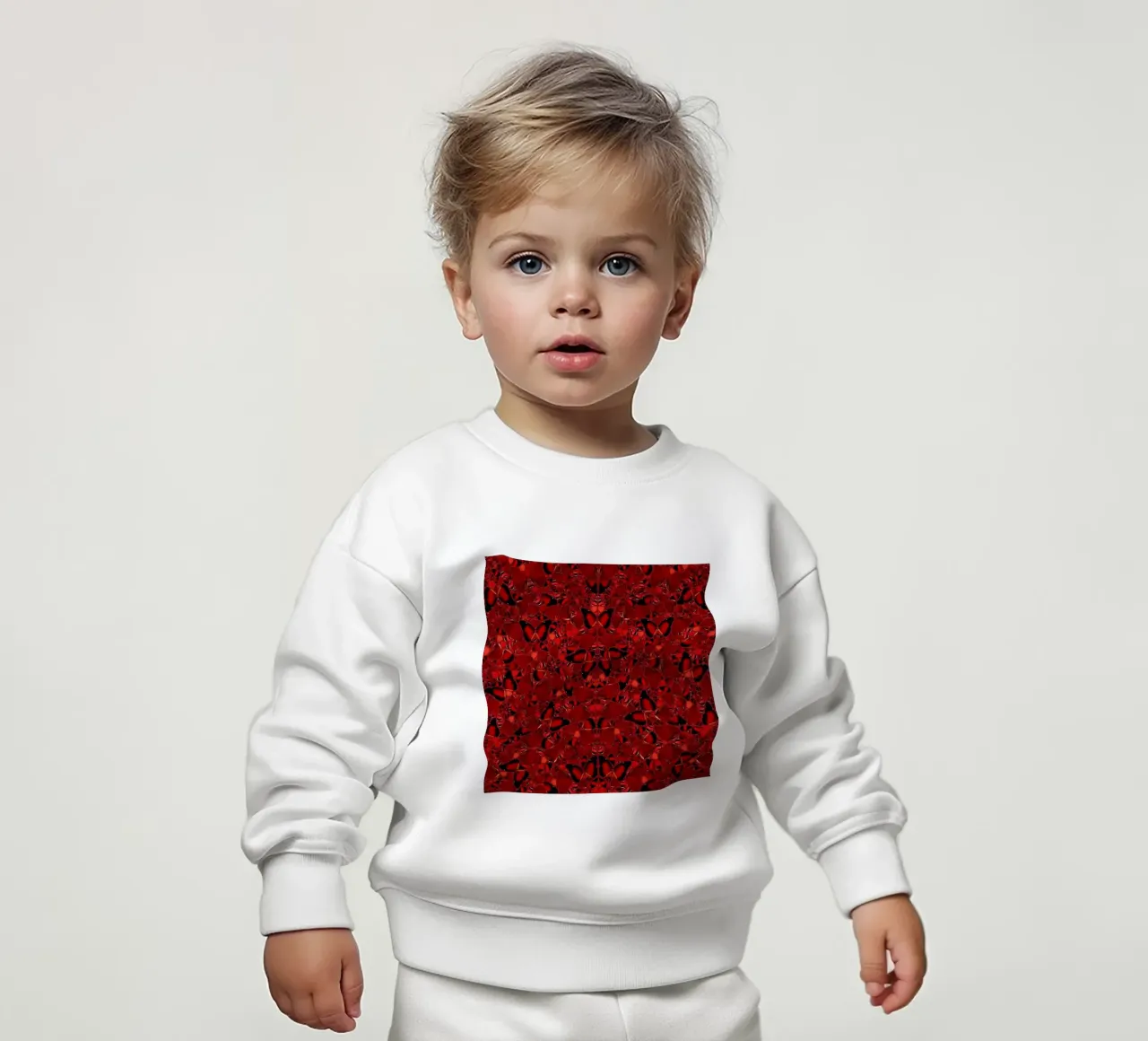 Damien Hirst Mariposas rojas sudadera de bebé de Romeyoprints