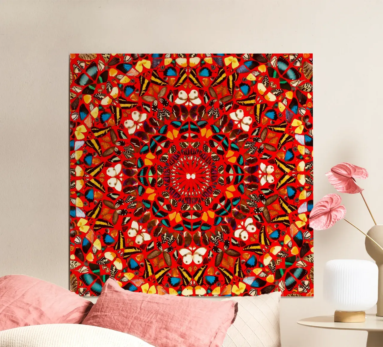 Damien Hirst La voce umana poster con telaio in legno da Romeyoprints