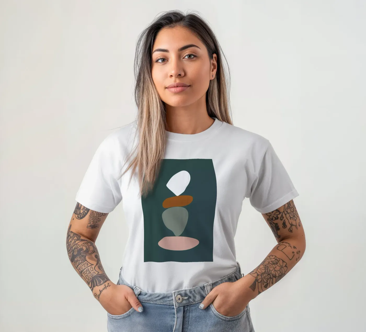 Stack III t-shirt van Pure