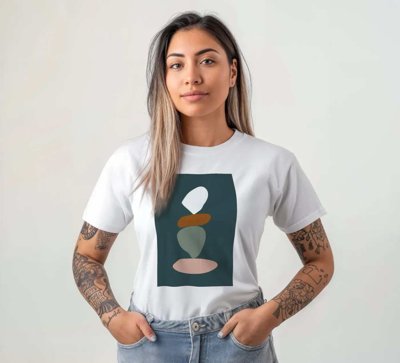 Stack III t-shirt van Pure