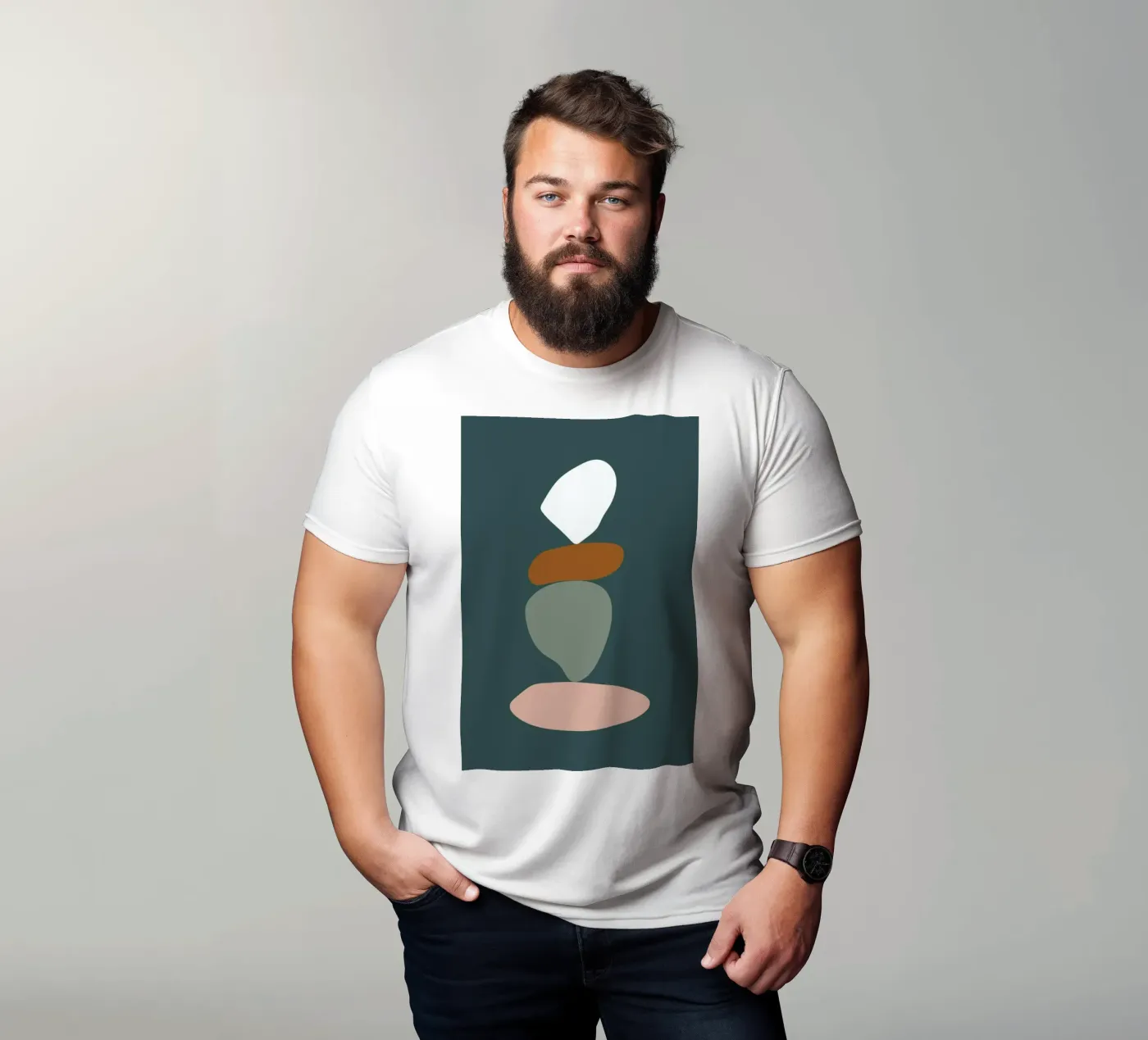 Stack III t-shirt van Pure