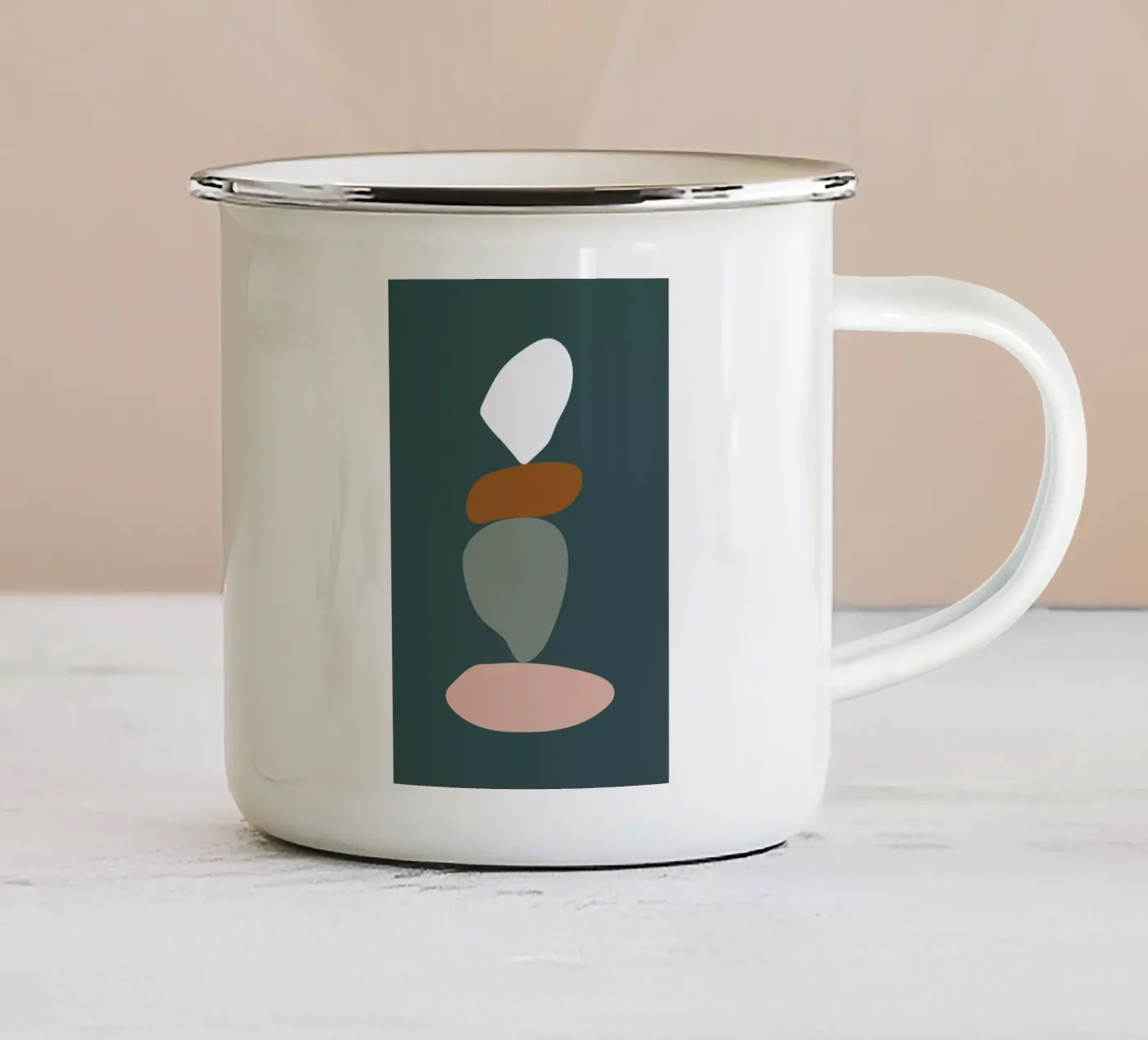 Stack III emaille mok van Pure