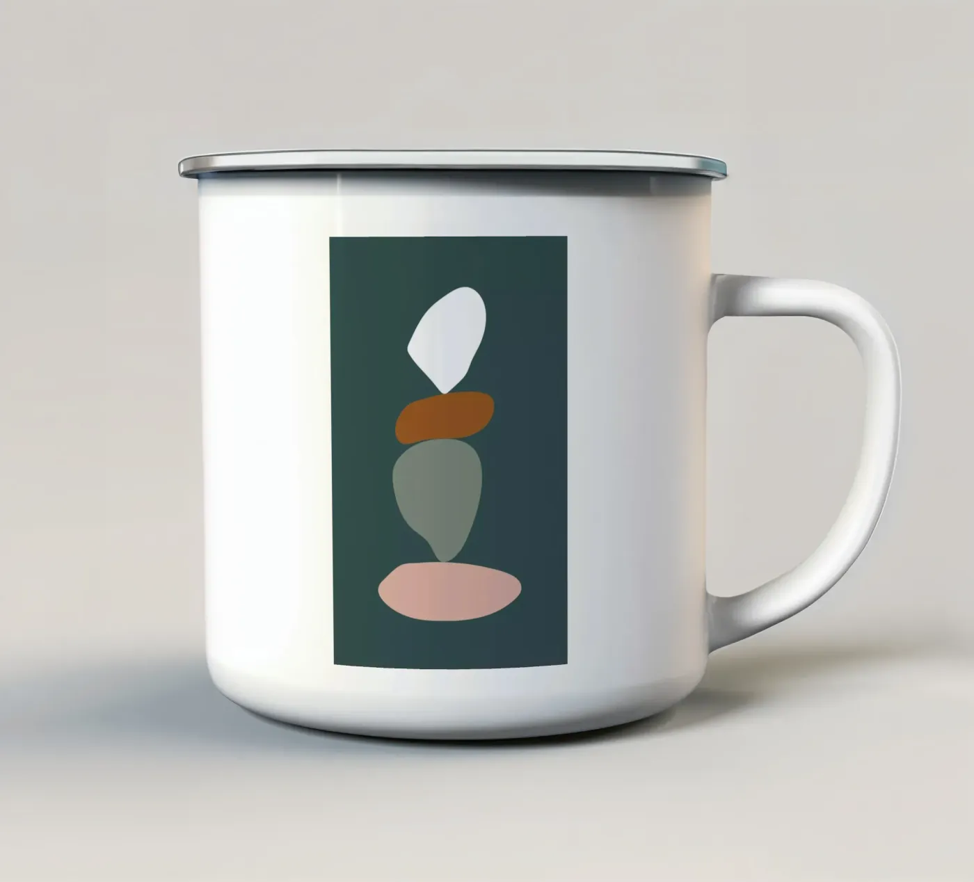 Stack III emaille mok van Pure