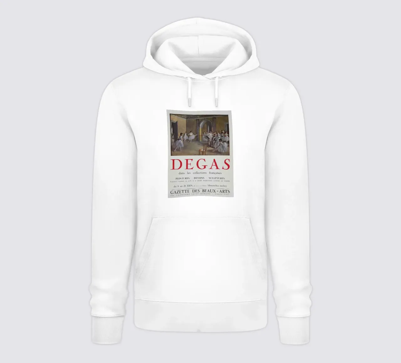 Poster Degas nelle collezioni felpa con cappuccio da Alfieson