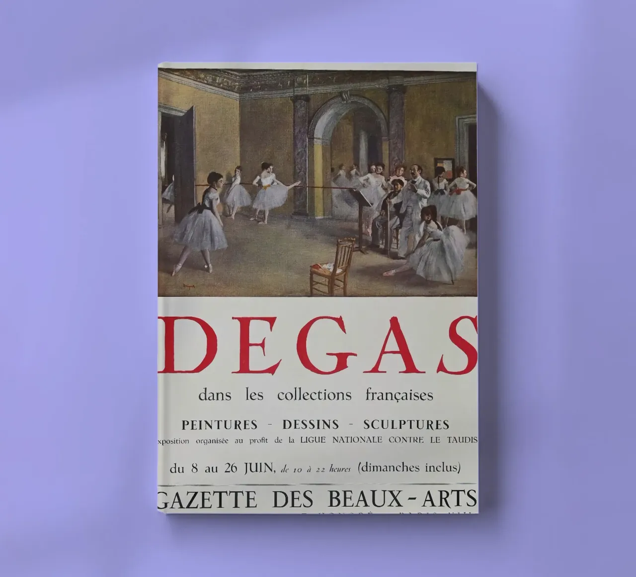 Degas In The Collections Poster notebook by Alfieson