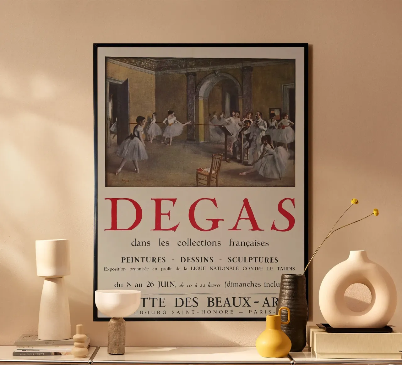 Poster Degas nelle collezioni poster con telaio in legno da Alfieson