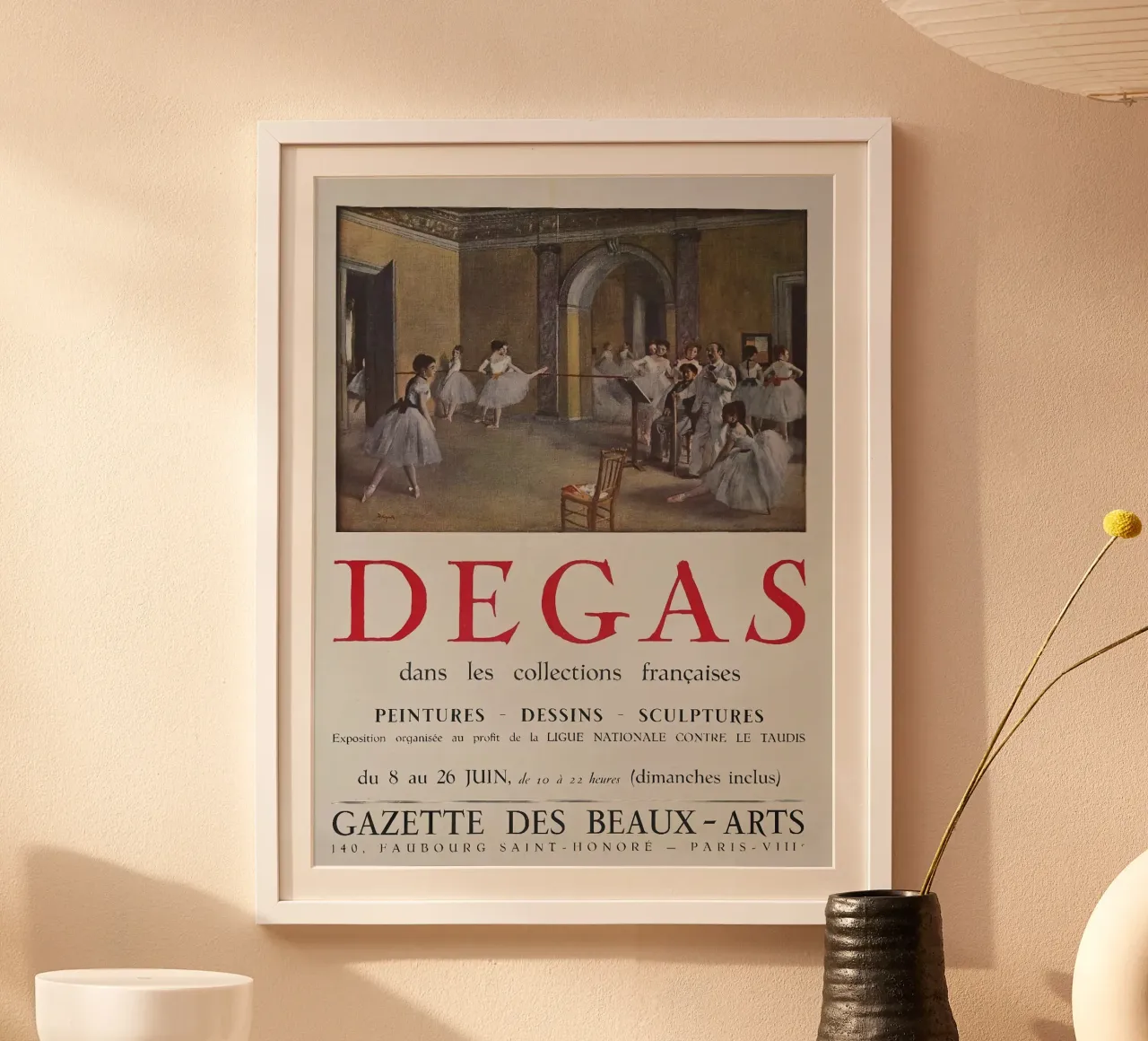 Poster Degas nelle collezioni poster con telaio in legno da Alfieson