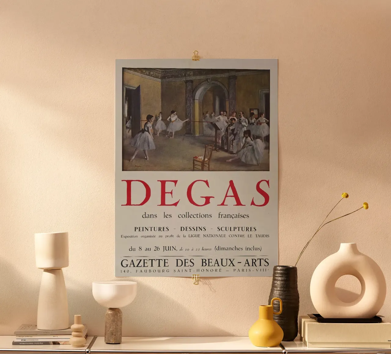 Poster Degas nelle collezioni poster con telaio in legno da Alfieson