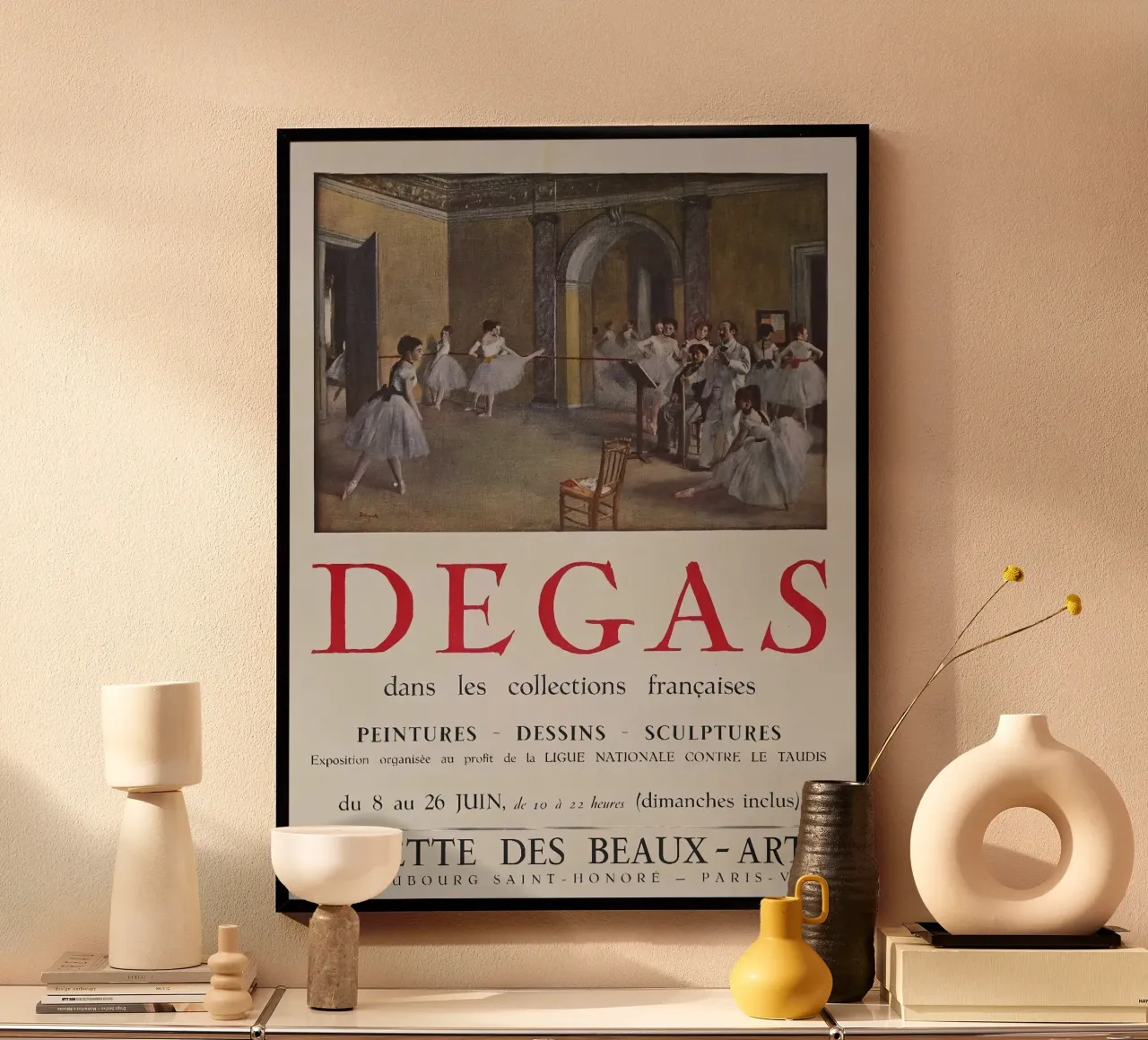 Poster Degas nelle collezioni poster con telaio in legno da Alfieson