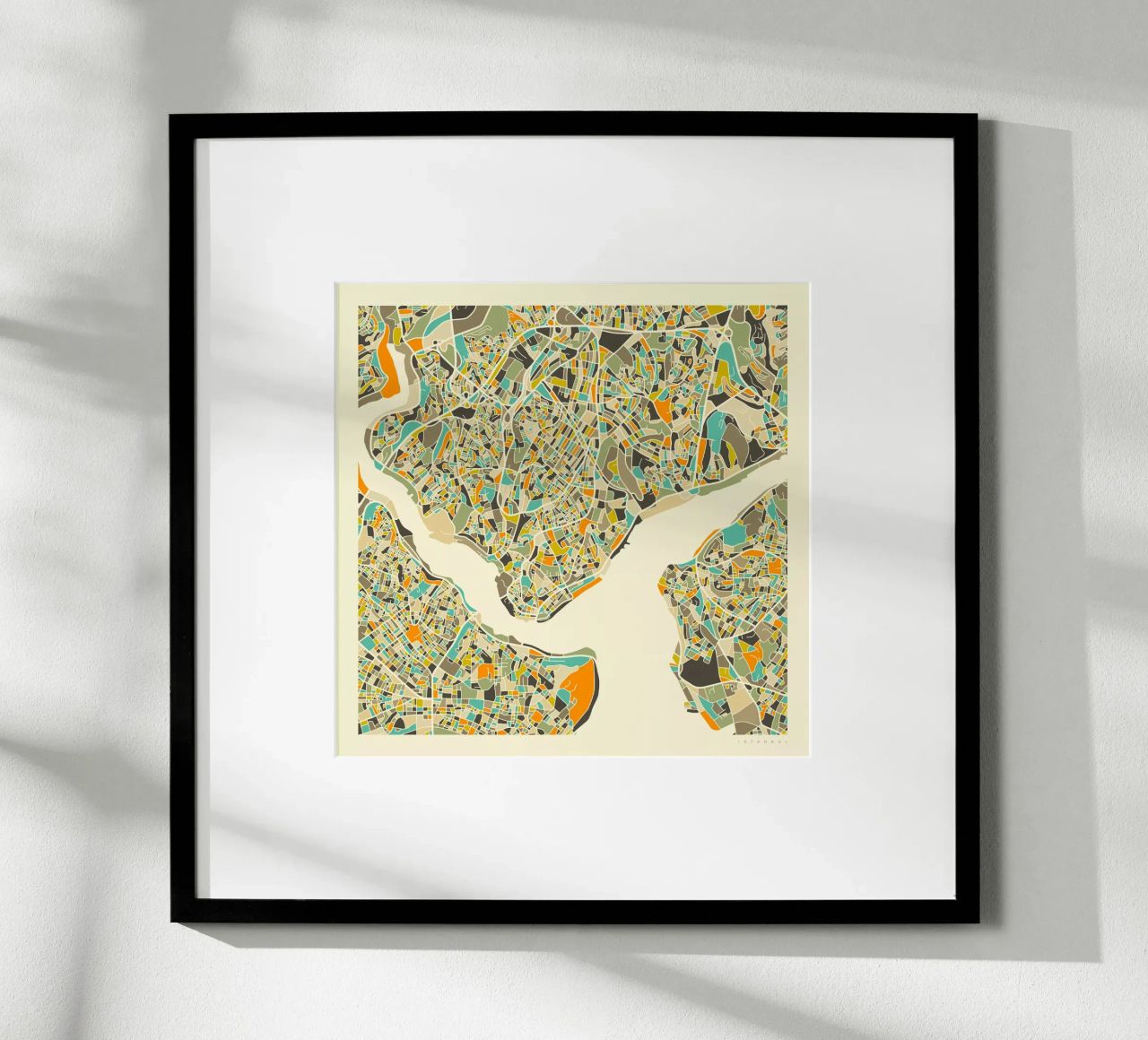 Istanbul Map poster by Jazzberry Blue