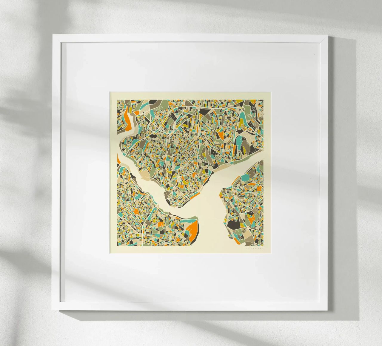 Istanbul Map poster by Jazzberry Blue