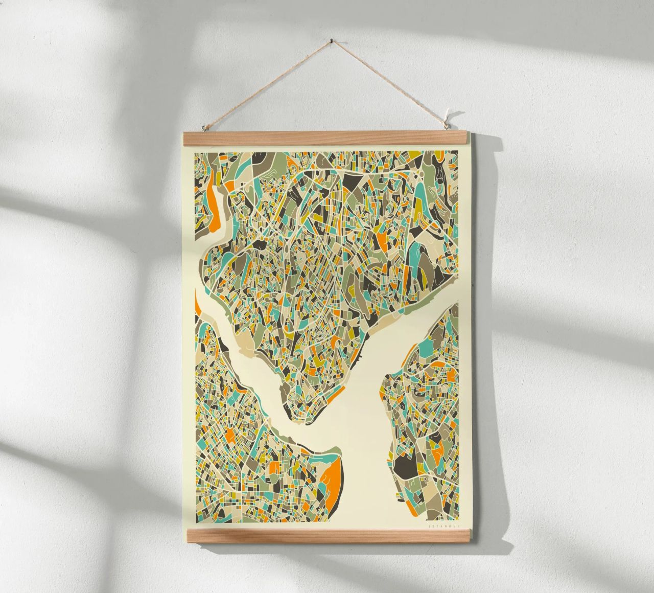 Istanbul Map poster by Jazzberry Blue