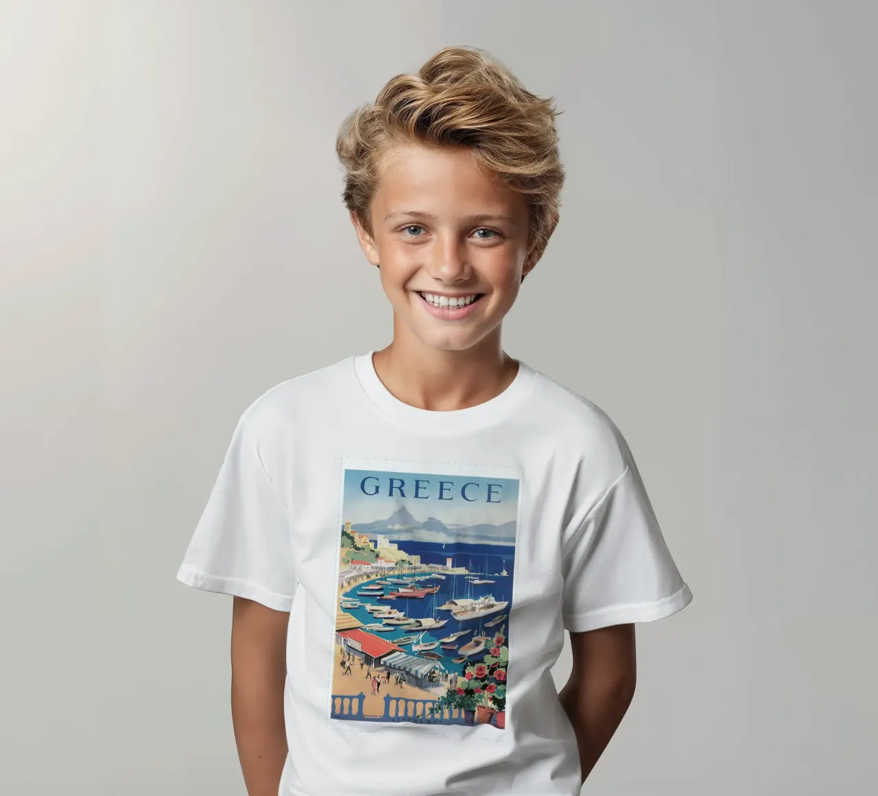 greece2 t-shirt bambini da Robert Livingston