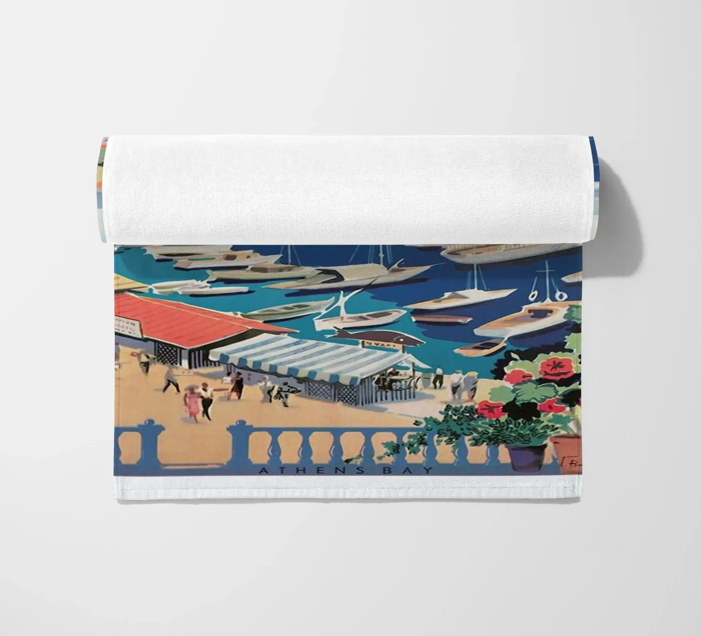 greece2 strandhanddoek van Robert Livingston