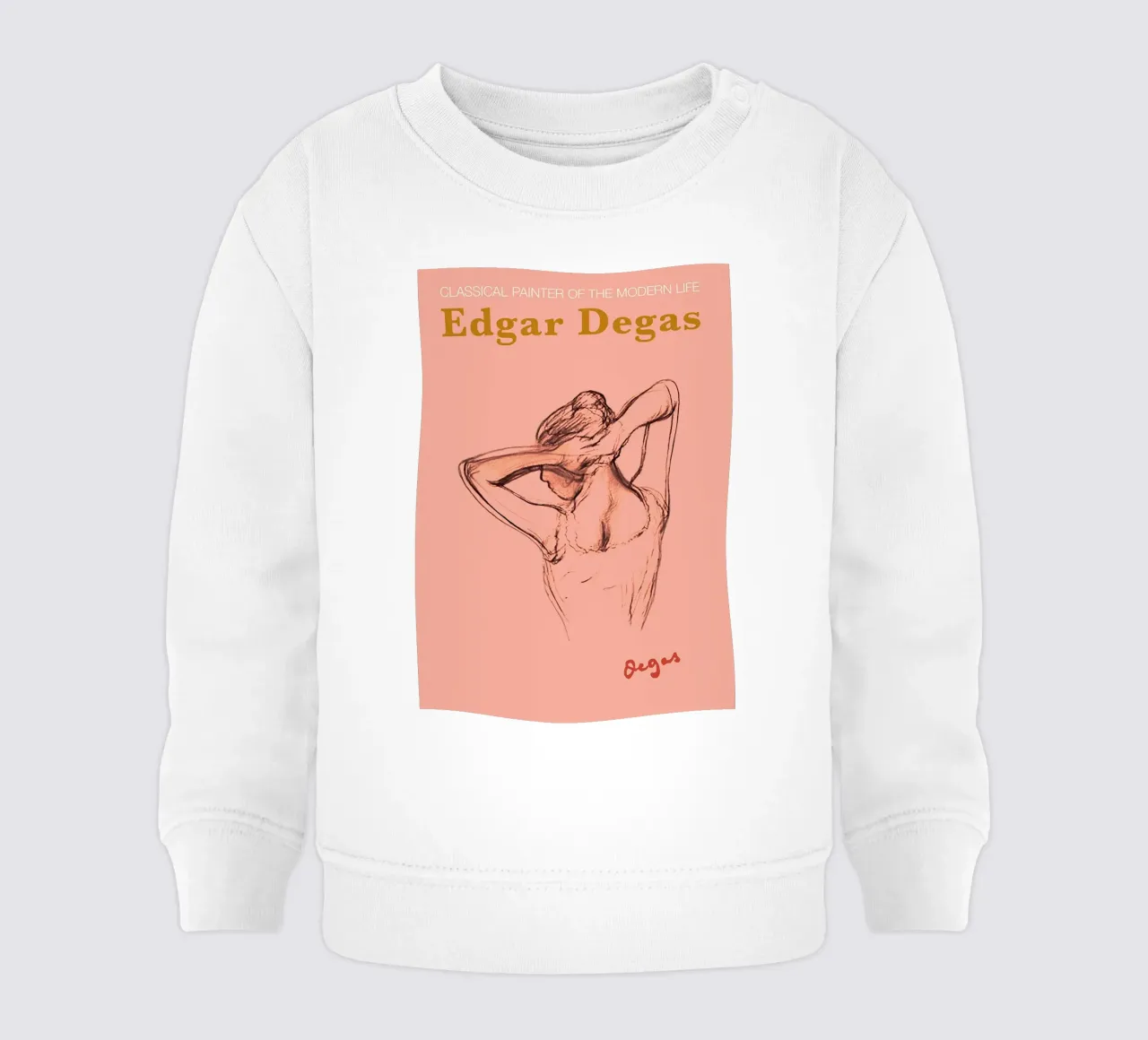 Edgar Degas Donna Sceth Poster felpa neonato da Alfieson
