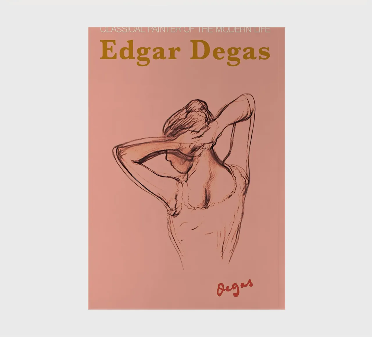 Edgar Degas Sceth Woman Poster notebook by Alfieson