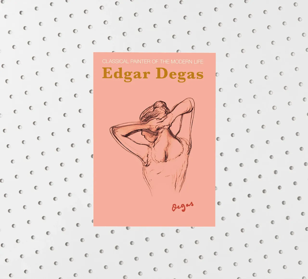 Edgar Degas Sceth Woman Poster sticker by Alfieson